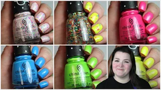 China Glaze x Dippin Dots Collection | Live Application Review