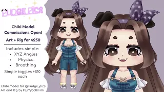 Pudgepics Chibi Live2d Model Showcase