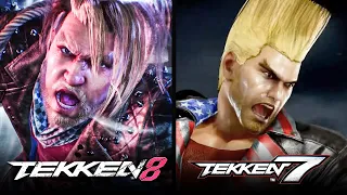 Tekken 7 VS Tekken 8 Rage Art Comparison (No Commentary)
