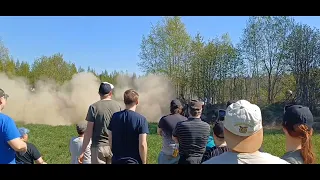 Ikaalinen Spa ralli 18.5 Ek1 Crash and action