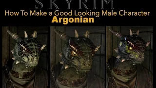 Skyrim Special Edition - How To Make a Good Looking Character - Argonian Male - No Mods