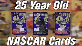 AN AMAZING FIND! | Opening 3 Packs of 25 Year Old NASCAR Trading Cards