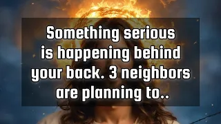 God's message for you💌Something serious is happening behind your back. 3 neighbors are planning to..