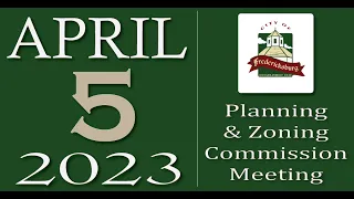 City of Fredericksburg, TX - Planning and Zoning Meeting - Wednesday, April 5, 2023