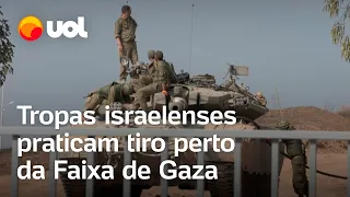 Israel x Hamas: Tropas israelenses treinam e praticam tiro perto de Gaza no 17º dia de guerra