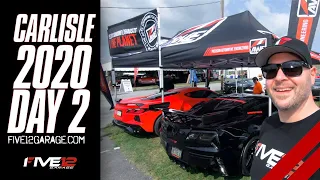 Corvettes at Carlisle 2020 | Day 2 | C8 Cold Start and AWE Exhaust Install and Revs!