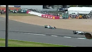 Zhou Silverstone 2022 Crash - Fan footage