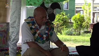 Fijian President Major-General (Ret'd) Jioji Konrote visits TC Yasa affected Galoa Island.