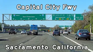 Interstate 80 Business - Capital City Freeway - Sacramento, California