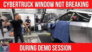 Cybertruck window not breaking during demo session.