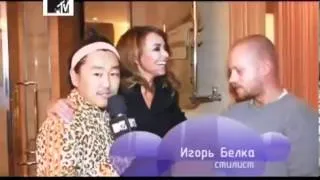 Джиган и Жанна Фриске съемки клипа Ты рядом MTV TRENDY