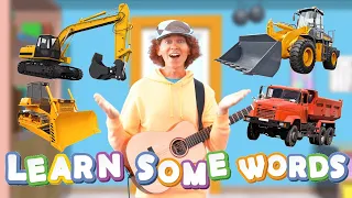 Construction Vehicles - Learn Some Words Episode 4 - Kids Show With Matt
