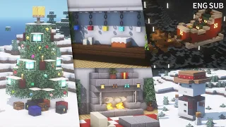 Minecraft: 5가지 이상의 크리스마스 장식 팁 및 아이디어(#1) | 마인크래프트 건축, 크리스마스 인테리어 꿀팁