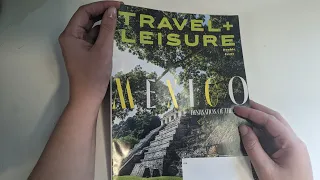 ASMR - Magazine Page Flip Through - Travel and Leisure Magazine from January 2022 - Part One