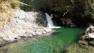 Hiking Lower Wallace Falls near Seattle, WA