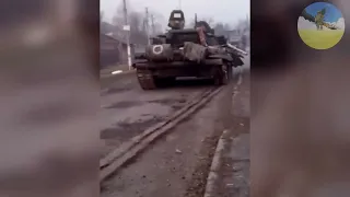 Ukraine armed forces captured Russian tanks in Kyiv region