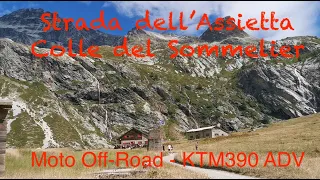 Strada dell'Assietta Colle del Sommeiller in moto - KTM 390 ADV