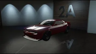 GTA V Online - Past DLC Vehicle Customization - Bravado Gauntlet Hellfire (Dodge Challenger Hellcat)