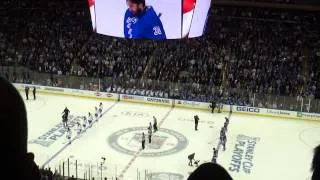 John Amirante Game 6 ECF National Anthems: Rangers-Canadiens (5/29/14)