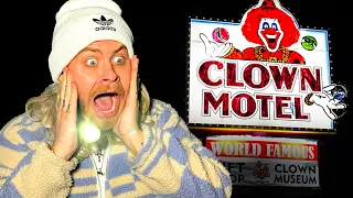 Overnight At USA's Most Haunted Clown Motel | THE CLOWN SPOKE TO ME!