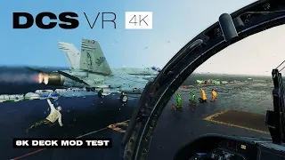 DCS F/A-18C VR 4090 4K Multithreading (8K deck mod test)