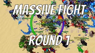 Tibia War - Furia - Ankrahmun Open Battle MASSIVE FIGHT - Round 1