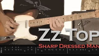 ZZ Top - Sharp Dressed Man, guitar notation and tabs