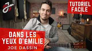 APPRENDRE "Dans les yeux d'Émilie" de JOE DASSIN à la GUITARE ACOUSTIQUE