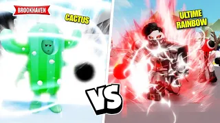 CACTUS vs L'ULTIME FUSION DE RAINBOW ! (ÇA TOURNE TRÈS MAL) BROOKHAVEN - ROBLOX