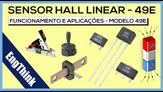 Sensor HALL Linear - Modelo 49E - Funcionamento testes e aplicações