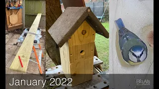 DIY BLUE TIT NEST BOX | Building a simple bird box with a 'Green Feathers' webcam installed