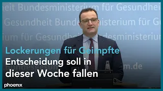 Pressekonferenz mit Jens Spahn