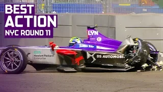 Best Crashes, Spins, Slides and Saves! | Round 11 2018 Qatar Airways New York City E-Prix