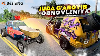 JUDA G'AROYIB OBNOVLENIYA! MASHINANADA HOMMOM?! BeamNg Drive (Crash Test)