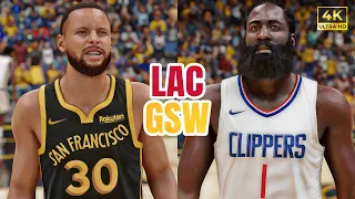 CLIPPERS vs WARRIORS (PS5) - NBA 2K24 [4K UHD]