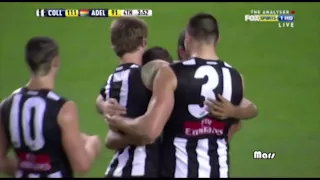 The Collingwood Magpies kick 11 goals in a row!