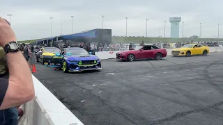 Entering The Mustang 60th Anniversary Show plus RTR Drifting Demo's