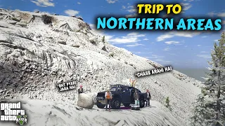 TRIP TO NORTHERN AREAS in FORD Raptor + 5 star Iftar On Hills - Family Trip [part 02]  - GTA 5 Mods