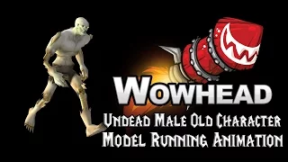 [Legion] Undead Male Old Character Model Running Animation