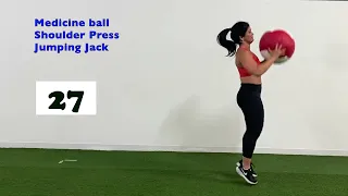 Medicine ball Shoulder Press Jumping Jack