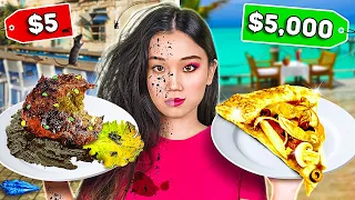 Rich VS broke VS Giga Rich FOOD CHALLENGE || Cool Cheap VS Expensive Food Hacks by 123 GO! CHALLENGE