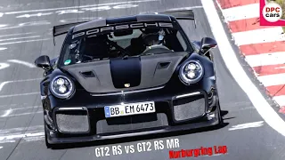 Porsche 911 GT2 RS vs GT2 RS MR Manthey Performance Kit Nurburgring Lap