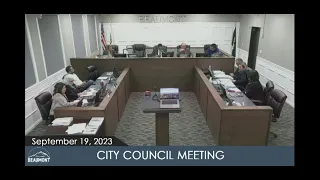 CITY COUNCIL MEETING |  September 19, 2023