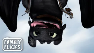 Flying With Toothless | How To Train Your Dragon 2 (2014) | Family Flicks
