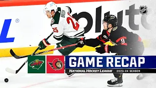 Global Series Sweden | Wild vs. Senators | NHL Highlights 2023