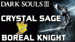 Dark Souls 3 - Crystal Sage VS. Boreal Outrider Knight!