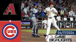 Arizona Diamondbacks vs Chicago Cubs GAME HIGHLIGHTS 04/17/2024 | MLB Highlight 2024