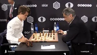 GM Carlsen (Norway) - GM Ivanchuk (Ukraine) 5m + PGN