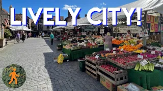 York England 4K Virtual Walk - Shambles, Cathedral, Old Town, Markets