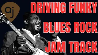 Driving Funky Blues Rock Jam Track | Guitar Backing Track (G Minor - 96 BPM)